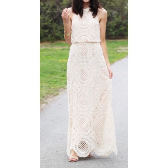 Eliza J Dresses & Skirts - ELIZA J Lace Blouson Maxi Dress NWT